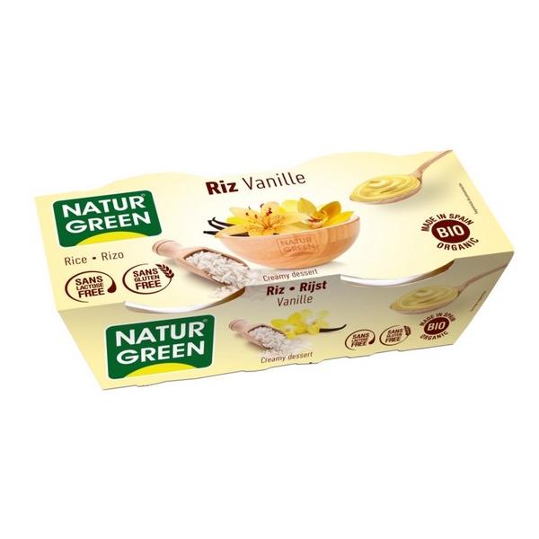 NATURGREEN DESSERT RIZ & VANILLE 2X125GR MV6