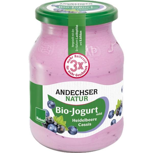 ANDECHSER YAOURT MYRTILLE CASSIS 500GR BF6