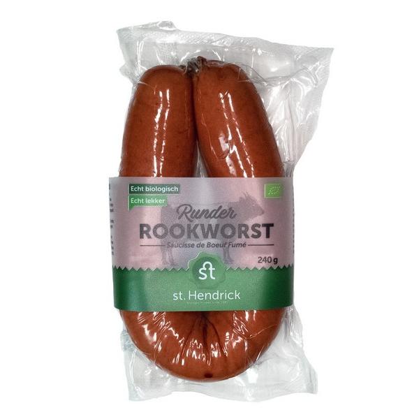 ST. HENDRICK SAUCISSE DE PORC FUME 240GR BF1