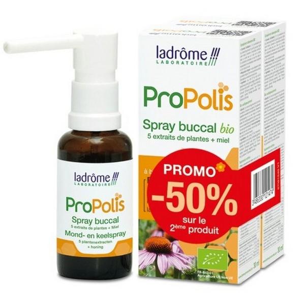 LADROME PROPOLIS SPRAY BUCCAL 2X 30ML PROMO -50% MV