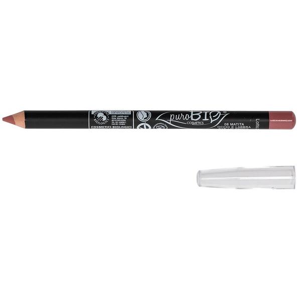 PUROBIO CRAYON CONTOUR DES LEVRES N°08 ROSE MAUVE PC