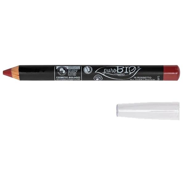 PUROBIO CRAYON A LEVRES ALL OVER N°16 ROUGE PC