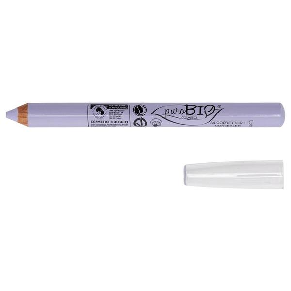 PUROBIO CRAYON CORRECTEUR CORRECTIF N°34 LILAS PC