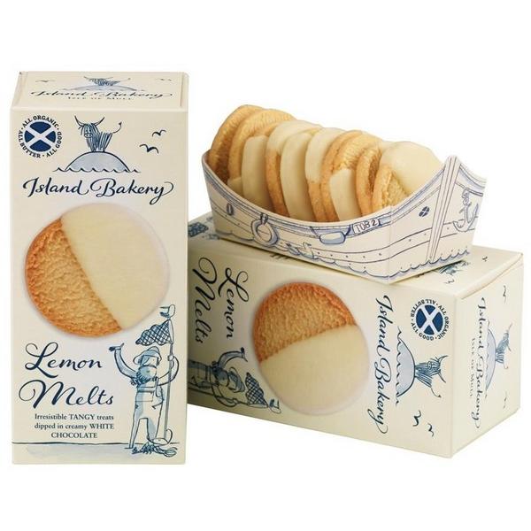 ISLAND BAKERY BISCUITS CITRON ENROBES DE CHOCOLAT BLANC 133GR BF