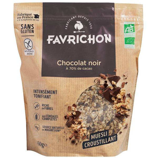 FAVRICHON MUESLI CROUSTILLANT CHOCOLAT NOIR 70% 450GR BF6