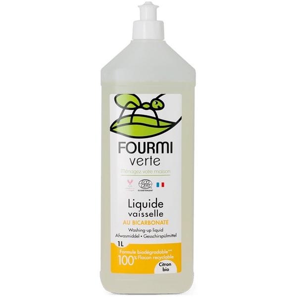 FOURMI VERTE LIQUIDE VAISSELLE AU BICARBONATE CITRON 1L DB