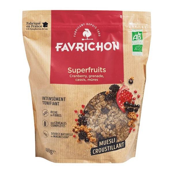 FAVRICHON MUESLI SUPERFUITS CRANBERRY GRENADE CASSIS & MURES 400GR BF6