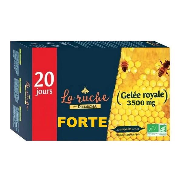 DIETAROMA LA RUCHE GELEE ROYALE FORTE 3500MG 20X AMPOULES MN