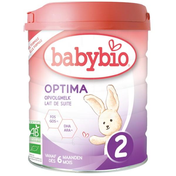 BABYBIO LAIT EN POUDRE N°2 800GR OPTIMA CROISSANCE DES 6 MOIS VT6