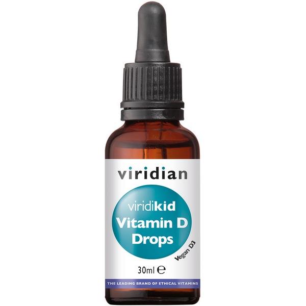 VIRIDIAN VIRIDIKID VITAMIN D D3 VEGAN 400IU 30ML SG3