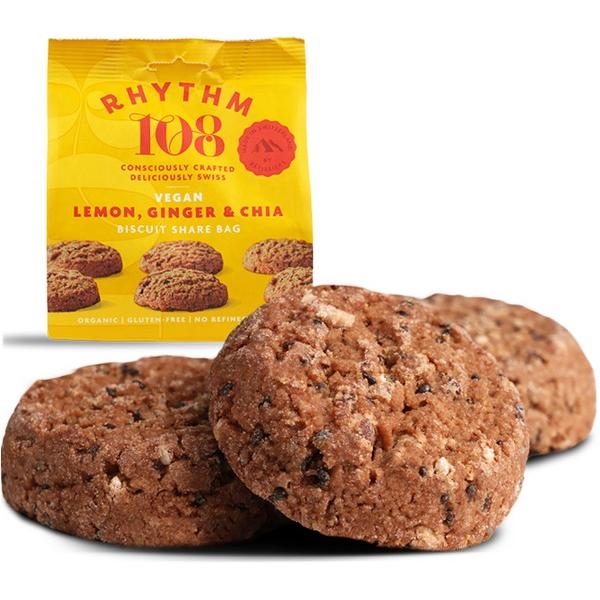 RHYTHM 108 BISCUITS CITRON GINGEMBRE CHIA 135GR BF8