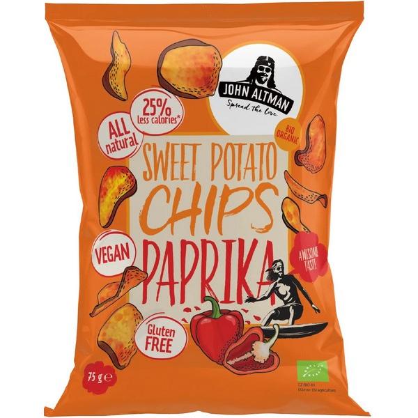 JOHN ALTMAN SWEET POTATO CHIPS PAPRIKA 75GR BF12