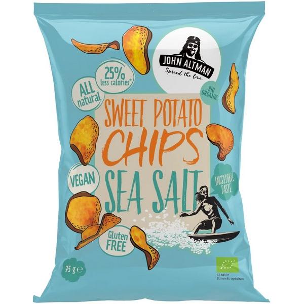 JOHN ALTMAN SWEET POTATO CHIPS SEA SALT 75GR BF12