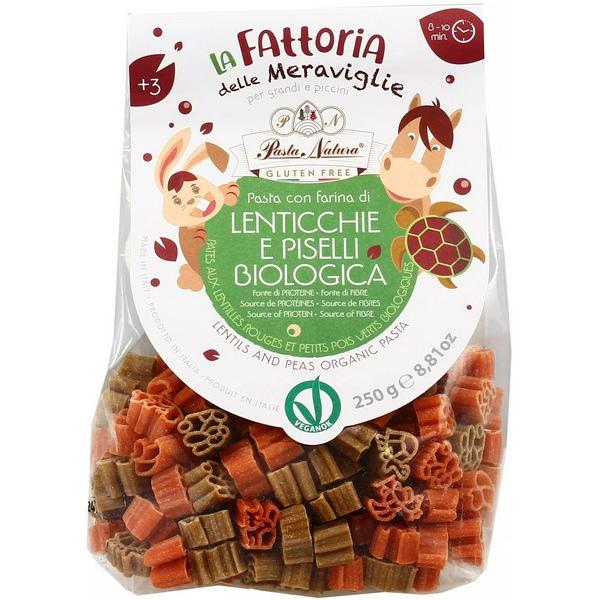 PASTA NATURA PATES AU LENTILLES ROUGE & PETIT POIS VERT 250GR DF10