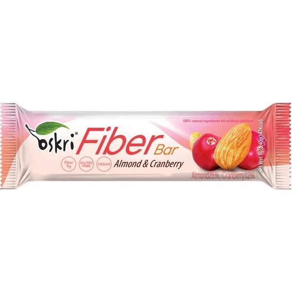 OSKRI BARRE FIBER AMANDE & CANNEBERGE 40GR MV20