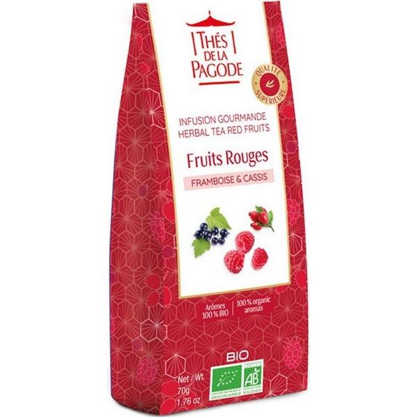 THES DE LA PAGODE INFUSION GOURMANDE FRUITS ROUGE 70GR TDP6