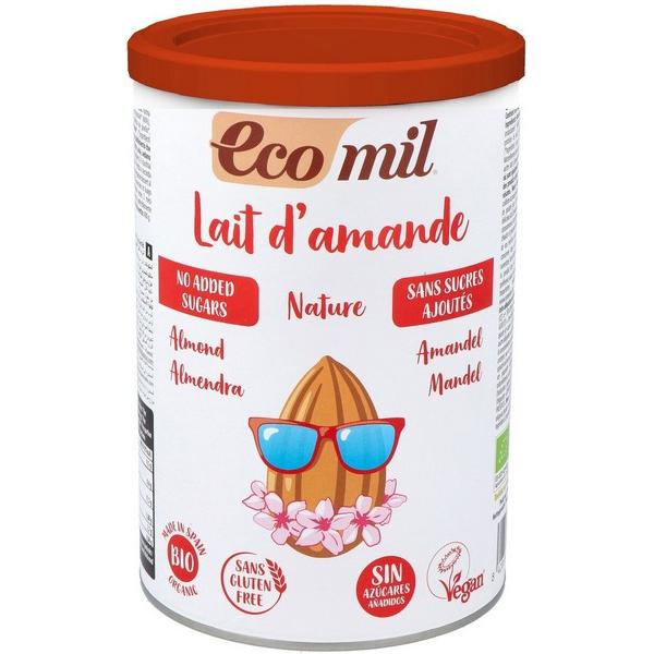 ECOMIL LAIT EN POUDRE AMANDE ORIGINAL SANS SUCRE 400GR MV3