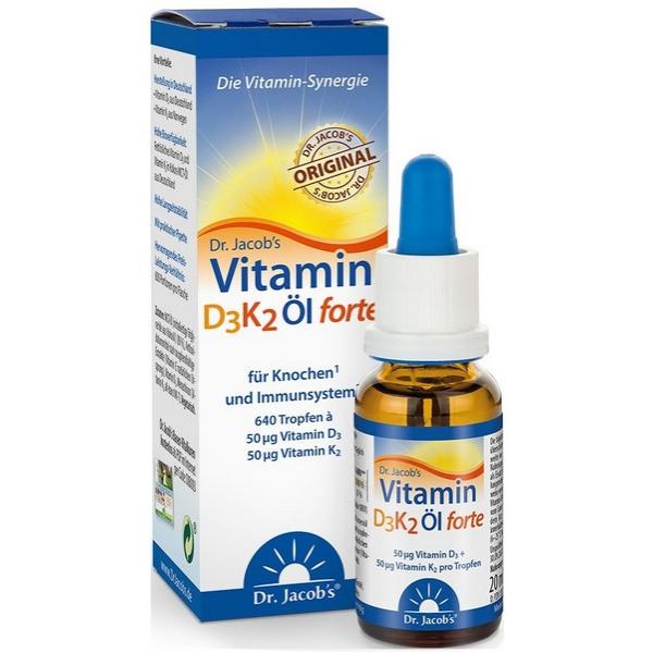 DR.JACOB'S VITAMINE D3 K2 2000UI HUILE  FORTE NM