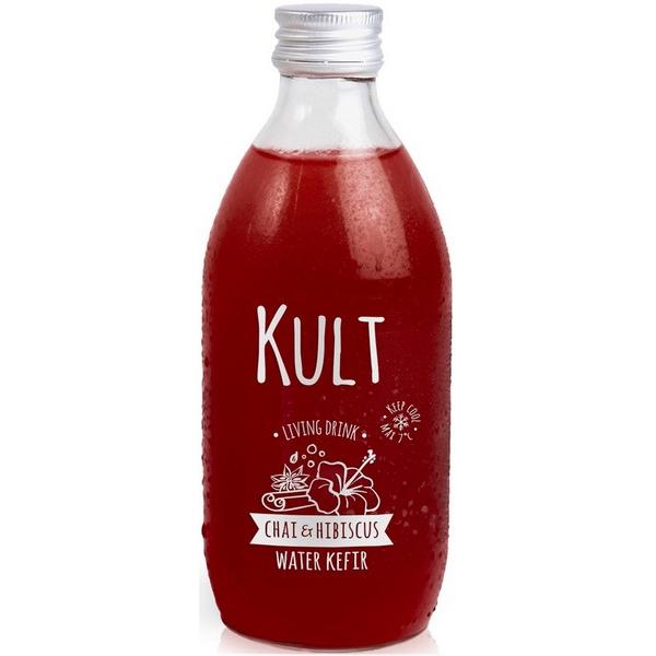 KULT KEFIR D'EAU CHAI & HIBISCUS 33CL BF12