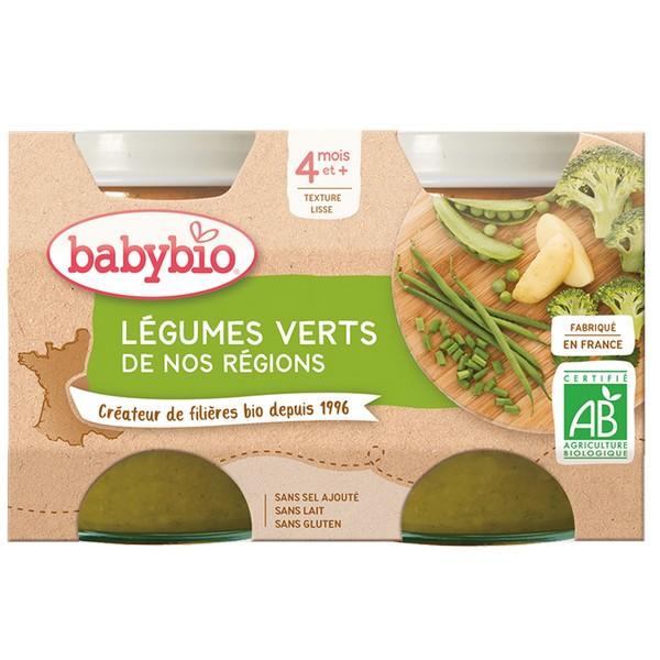 BABYBIO POT LEGUMES VERTS 2X130GR VT6