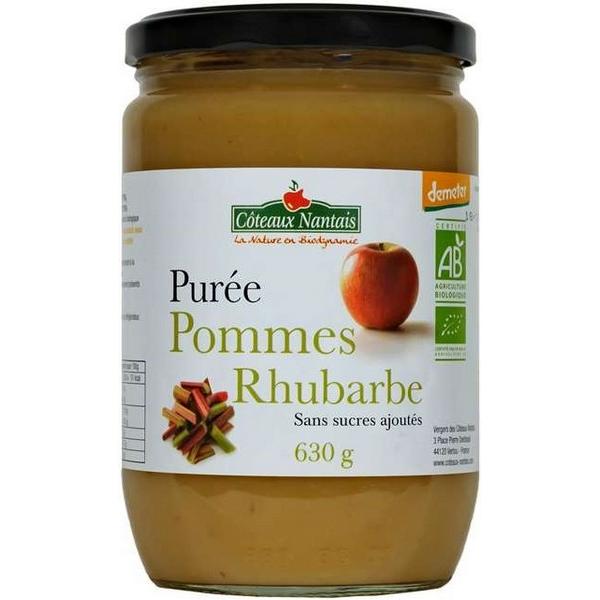 COTEAUX NANTAIS PUREE DE POMME & RHUBARBE 630GR HY6