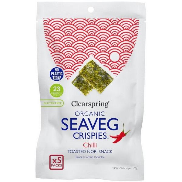 CLEARSPRING SEAVEG CRISPIES CHILI 5X PACKS VJ6