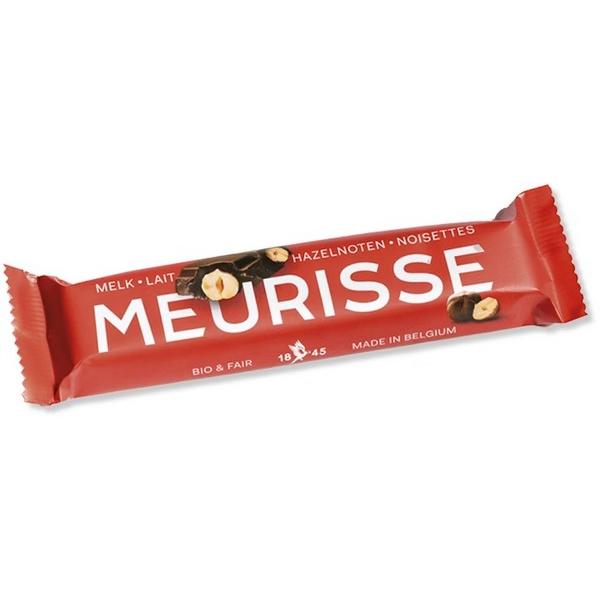 MEURISSE BARRE CHOCOLAT LAIT NOISETTES 40GR BF20