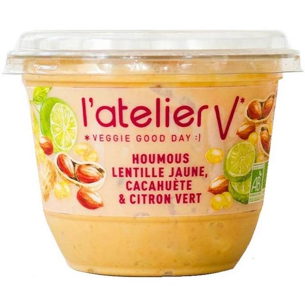 L'ATELIER V HOUMOUS LENTILLE JAUNE CACAHUETE CITRON VERT150GR BF1