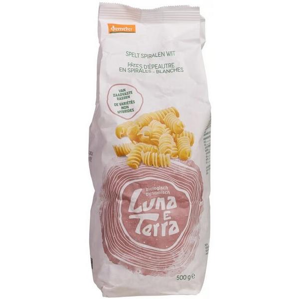 LUNA E TERRA PATES D'EPEAUTRE EN SPIRALES BLANCHES 500GR BF8