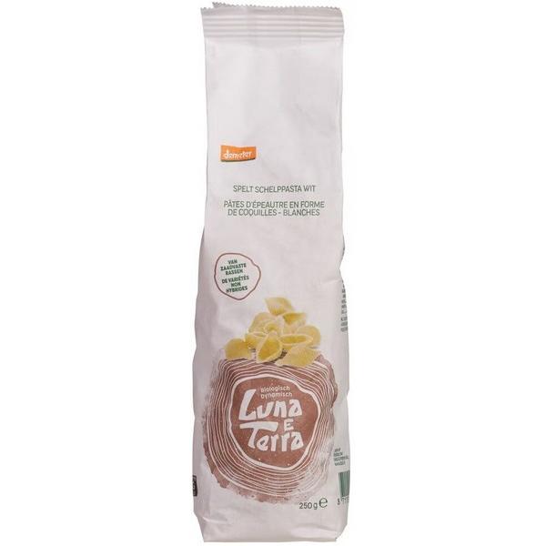 LUNA E TERRA PATES D'EPEAUTRE EN FORME DE COQUILLES BLANCHES 250GR BF15