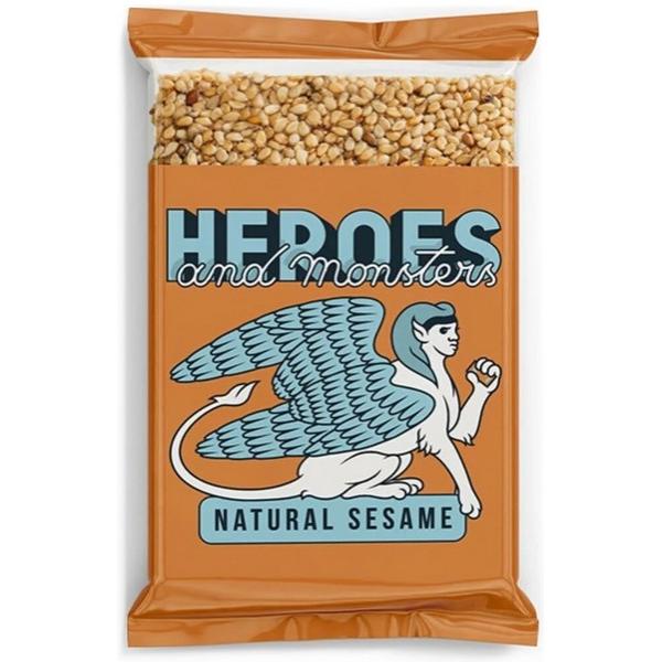 HEROES AND MONSTERS BISCUITS NATURAL SESAME 35GR BF26