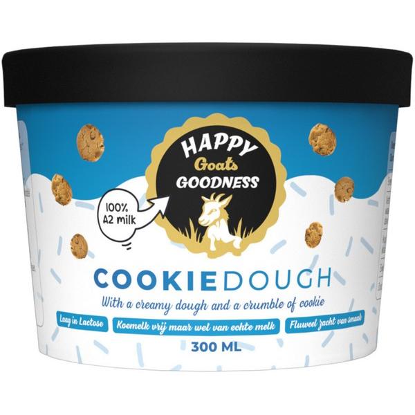 HAPPY GOATS GOODNESS GLACE COOKIE DOUGH 300ML MR12