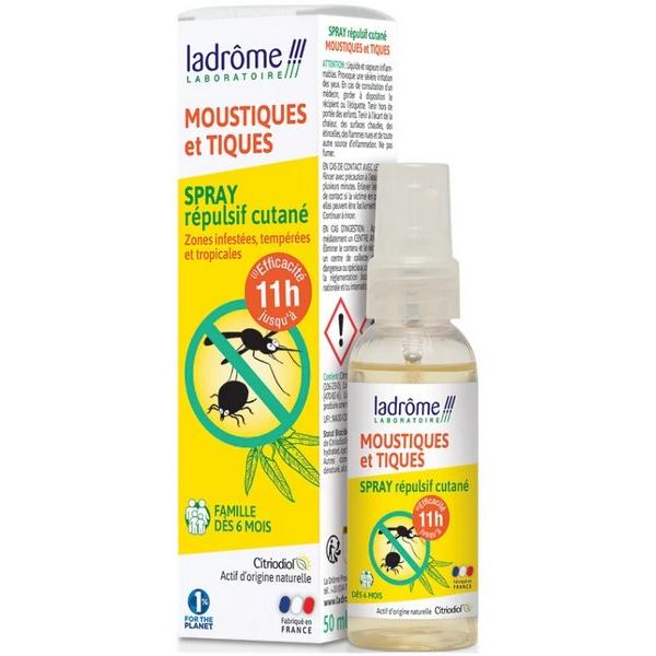 LADROME MOUSTIQUES ET TIQUES SPRAY 8H 50ML MV