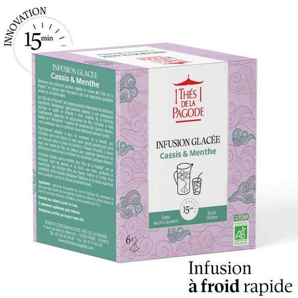 THES DE LA PAGODE INFUSION GLACEE CASSIS & MENTHE 6X SACHETS TDP