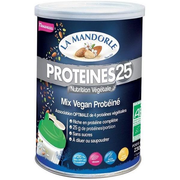 LA MANDORLE PROTEINES 25 MIX VEGAN 230GR DB1