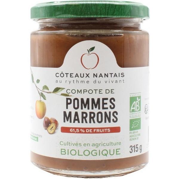 COTEAUX NANTAIS COMPOTE DE POMME MARRONS 315GR HY6