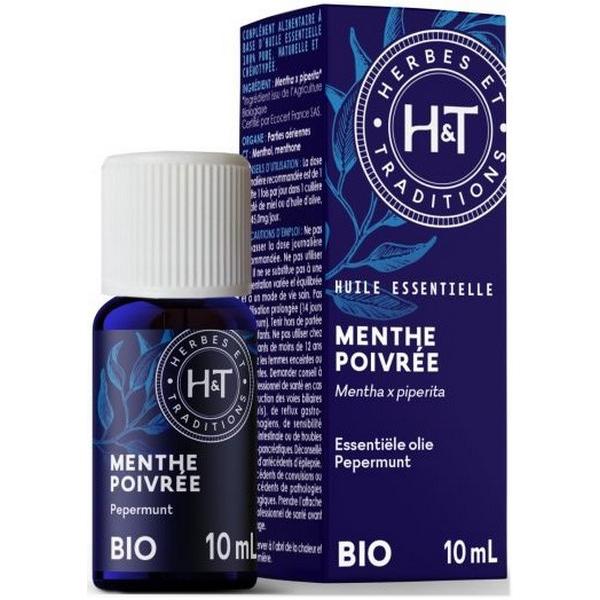 HERBES ET TRADITIONS HUILE ESSENTIELLE DE MENTHE POIVREE INDE 10ML HT