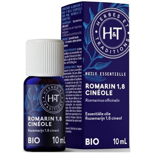 HERBES ET TRADITIONS HUILE ESSENTIELLE DE ROMARIN 1.8 CINEOLE 10ML HT