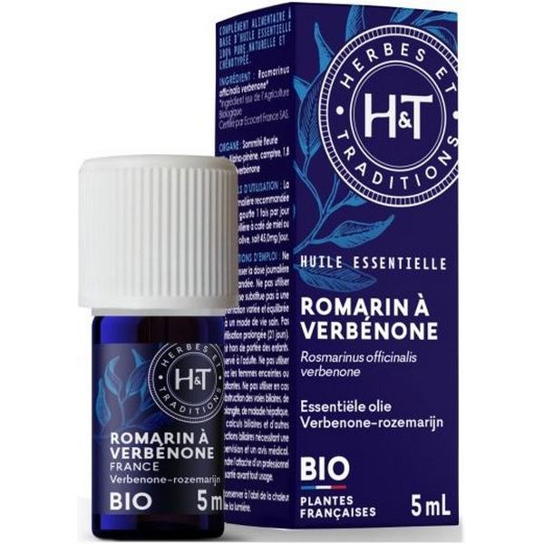 HERBES ET TRADITIONS HUILE ESSENTIELLE DE ROMARIN A VERBENONE 5ML HT