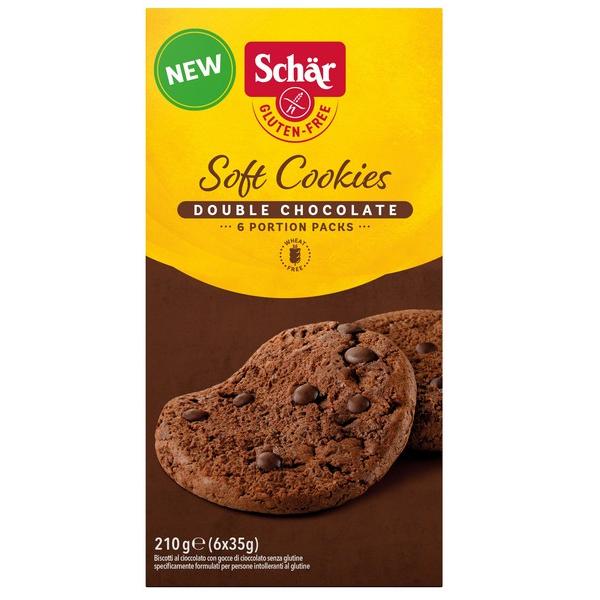 SCHAR SOFT COOKIES DOUBLE CHOCOLAT 6X35GR 210GR RV6