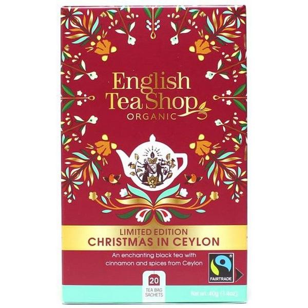 ENGLISH TEA THE SHOP CHRISTMAS IN CEYLON 20X SACHETS 40GR DEENG