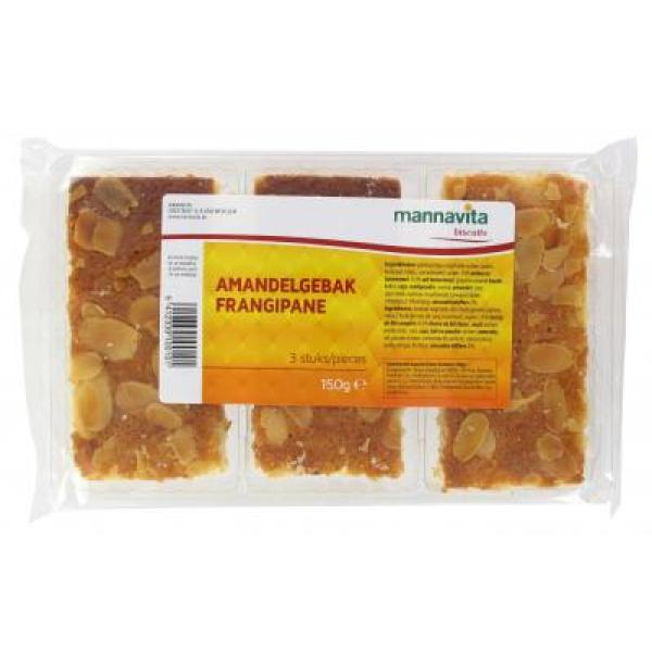 MANNAVITA BISCUITS FRANGIPANE 3PCE 150GR MV3