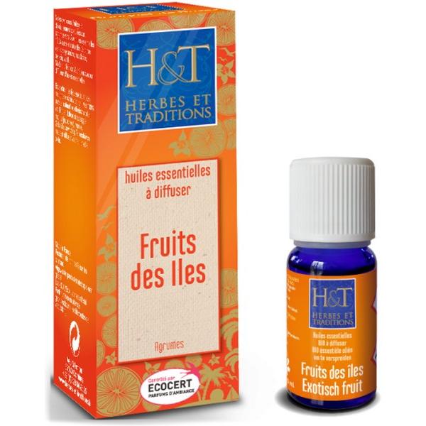 HERBES ET TRADITIONS HUILES ESSENTIELLES A DIFFUSER FRUITS DES ILES 10ML HT