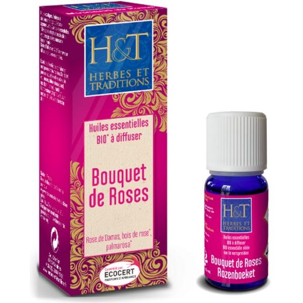 HERBES ET TRADITIONS HUILES ESSENTIELLES A DIFFUSER BOUQUET DE ROSES 10ML HT