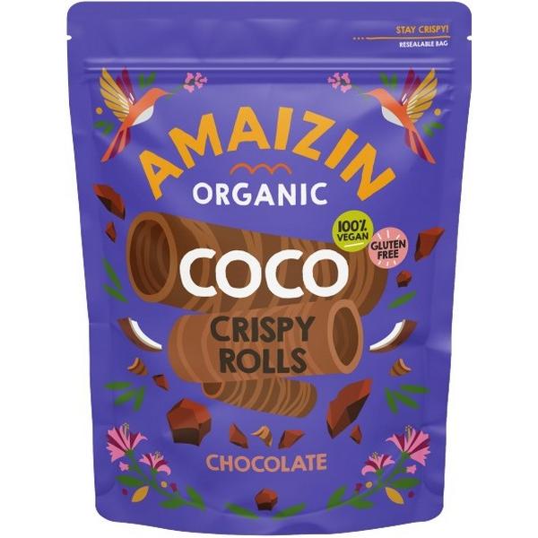 AMAIZIN COCO CRISPY ROLLS CHOCOLAT 140GR BF6