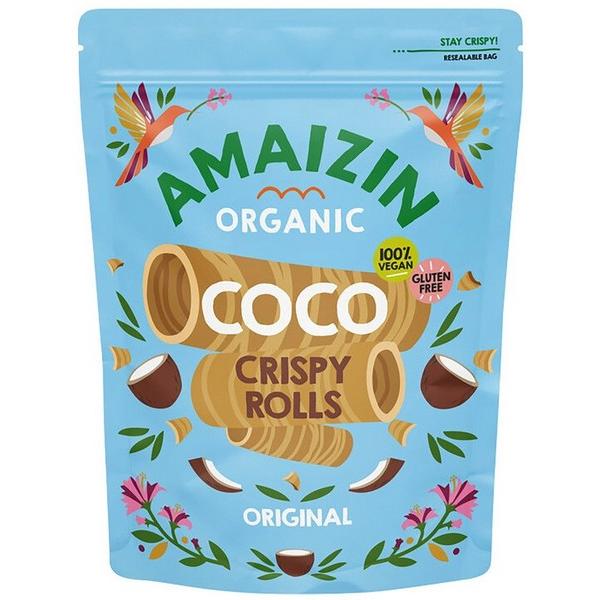 AMAIZIN COCO CRISPY ROLLS 140GR BF6